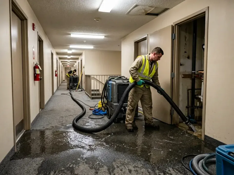 multi-unit-apartment-hallway-f-005 — frequently asked questions, Emergency Burst Pipe Water Extraction & Removal in West Mif…